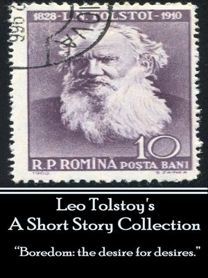 cover image of Leo Tolstoy's A Short Story Collection